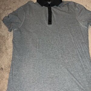 lululemon athletica Two-Tone Gray Polo Shirt